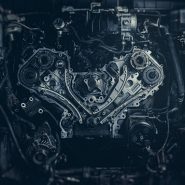 V8 Car Engine. Stock photo